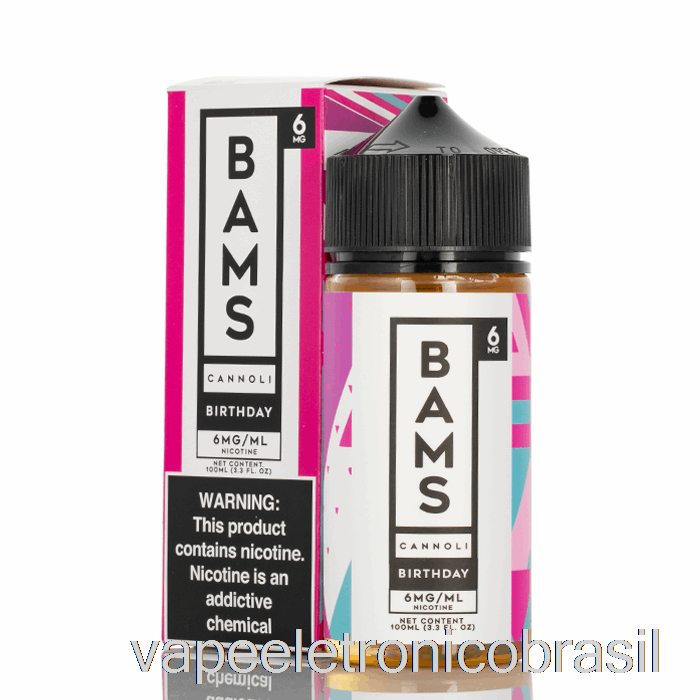 Vape Vaporesso Cannoli De Aniversário - Cannoli De Bam Bam - 100ml 0mg